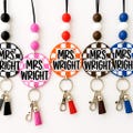 Checkered Beaded Acrylic Lanyard Badge Holder | Teacher Gift | Silicone Beaded Lanyard | Personalized | Teacher Life