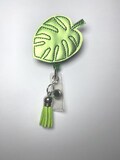 Monstera badge reel
