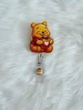 Pooh Bear Honey Pot Badge Reel