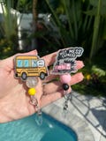Hot mess express, struggle bus, bestie, funny badge reel, cute, nurse, ID holder, nurse badge holder, teacher