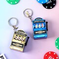 Personalized Mini Slot Machine Keychain - Custom Initial, Perfect Birthday, Anniversary, or Party Gift for Gamblers and Slot Lovers