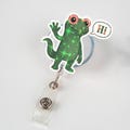 Hi Lizard Badge Reel, Cute Animal ID Holder, Retractable Name Badge, Nurse Badge Reel, Funny ID Clip, Office Badge Holder, Work ID Reel