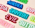 Custom School Lunch Box Tag, Backpack Name Tag, Personalized Name Keychain for Kids, Bag Charm Gift for Boys & Girls, Party Favor Keyring