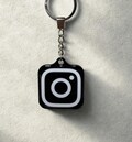 Personalised NFC Instagram Keychain – Custom Social Media Keyring with QR & Tap Link – Unique Gift for Influencers, Small Business Owners