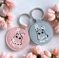 Personalized Halloween Keychain – Cute Ghost with Name – Gift Idea for Halloween, Spooky Keychain, Cute Ghost Accessory