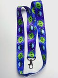 GLORP Alien Dog Space UFO Galaxy Lanyard