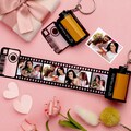 Custom Memory Photo Keychain – Personalized Multi-Photo Roll Style Gift