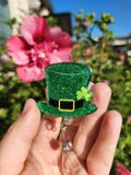 Shamrock Hat Badge Reel: St. Patrick's Day Healthcare Worker Gift