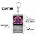 Custom Keychain with Song & Photo | Personalized Spotify Music Keyring – Gift for Him Her – Acrylic Trending Keyring – Cute Couple Gift