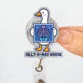 Silly X-ray Goose Nurse Badge Reel, Halloween Nurse Badge Reel, Spooky Nurse Lanyard,Registered Nurse Gift,Cute Nurse ID Reel,Halloween Gift