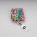 Social Worker Badge Reel, Social Worker, Custom Badge Reel, Retractable Badge Reel, Work Badge, Work ID, Personalized Badge