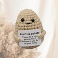 Happy Potato – Pocket Hug Lucky Charm Potato | Motivational Gift & Lucky Charm Gift for Women Men Encouragement