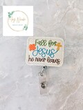 Fall for Jesus He Never Leaves Badge Reel, Halloween Badge Reel, Nurse Badge Reel, Nurse Gift, Teacher Lanyard, Teacher gift, Lightweight