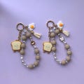 Jellycat Beaded Bag Charm | Toast, Food Charms, Aesthetic Keychain, Tassel