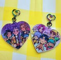 Hunter and Soda keychains