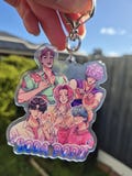 KPOP DEMON HUNTERS - Saja boys x soda pop keyring 3inch