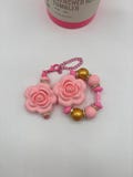 Stanley Cup Accessories | Stanley Cup Charms | Tumbler Handle Bracelets Straw Dangles | 3D Rose Elegant Cup Decorations | Flowers Springtime