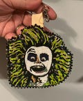 Hand Beaded BeetleJuice Keychain