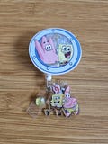Spongebob & Patrick Shaker Badge Reel
