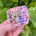 Speculum Badge Reel – Funny OB-GYN Badge Holder, Make It a Spec-tacular Day Nurse ID Clip, Women’s Health Doctor Gift - Nurse Week Accessory