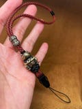 Custom Lanyard Wrist Strap,550 Paracord Strap with Brass Bead,Exquisite and Amazing Camera Strap, Phone Strap with High Strength tail Buckle