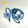 Macrame Flower Strap, Macramé ID Badge Holder, Macrame Boho Flower Keychain, Macrame Phone Strap, Macrame Wrist Strap, Gift For Her - T3288