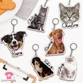 Custom Pet Photo Keychain, Pet Lovers Gifts, Custom Pet Portrait Keychain, Pet Photo Keychain, Custom Dog Photo Keychain, Cat Dog Mom Gifts