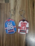 Personalized Hockey Jersey Keychain Bag Tag 3D Printed Gift for Hockey Fans Gift for Kids Hockey Sports Team Gift Custom Hockey Bag Tag