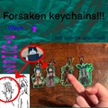 Forsaken keychains wave 2!! dusekkar, taph, guest1337, and twotime, 3 inches rainbow holographic