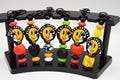 Stay Spooky Happy face skull face key Chain, Soft beads, durable, Halloween