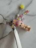 Kawaii Cherry Blossom Bunny Keychain Dupe | Pastel Bag Charm | Cute Angel Purse Accessory | Cottagecore Gift | Sonny Inspired