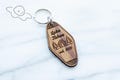 Cabin Keychain, House Keychain, Vacation Rental, Home Wood Keychain, Hotel Keychain, Custom House Keychain, Personalized Retro Keychain