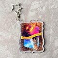 Clair Obscur Expedition 33 Maelle Inspired Keychain Charm, Esquie Enamel Pin Gift for gamers