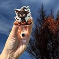 Cute Cat Halloween Badge Reel,  Badge Reel, Nurse Badge Reel, Teacher Badge Reel, Spooky Season, Pumpkins, Black Cat, Fall Badge Reel, Cute