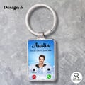 Personalized Memorial Keychain: Call from Heaven Photo Keepsake - Sentimental metal Gift for Loved Ones