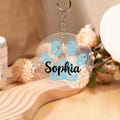 Personalized Acrylic Keychain, Paw Name Keychain, Dog Mom Keychain, Pet Name Keychain, Gift For Pet Lovers, Commemorative Gift, New Pet Gift