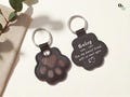 Personalized Pet Fur Keychain, Custom Pet Hair Keepsake Key Ring, Leather Pet Fur Keychain, Dog Cat Hair Storage Keyring, Dog Memorial Gifts