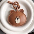 Handmade Bear Leather Bag Charm/Keychain Bag Tag Leather Purse Charm Handbag Charm Car Mirror Pendant Keyring Bag Accessory Gift For Her