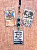 Halloween Teacher Lanyard - Personalized with Beaded Clip -  Includes 3 Coordinating ID Holders - Fun Teacher Lanyard - Cute Teacher Lanyard