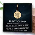 Pet Remembrance Gift, Dog Dad Memorial Keychain, Dog Sympathy Gift, Rainbow Bridge Memorial, Custom Dog Dad Keepsake