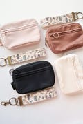 Reader Doodle Keychain Wallet with Wrist Lanyard, Compact Card Holder Keyring, Stylish Wallet Keychain for Essentials FFC x HHC