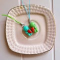 couple smiskis matching phone charm | glow in the dark, handmade gift!
