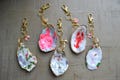 Handmade Seashell Keychain / Bag Charm
