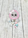 Egg and sperm badge reel, obgyn badge reel, pink and blue badge reel, reproductive health badge reel