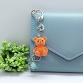 Bear Keychain Gift for Her – Cute Bag Charm – Kawaii Accessory Handmade