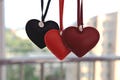 Custom Initial Leather Heart Bag Charm – Personalized Letter Keyring, Red Heart Purse Accessory, Unique Gift for Her, Tote & Backpack Charm