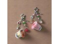 Y2K Beaded Keychain,  Heisei Retro Keyring, Japanese Pink Pudding, Yellow Flan Egg Charm, Y2K Aesthetic Accessory