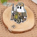 Hunting Season Ghost Badge Reel, Halloween Hunters Holder, Nurse Badge Clip, Deer Hunters Retractable Reel, Hunting Boo Gift Idea