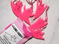 Blind Bag Mystery bag charm, Halloween glow in the dark pink acrylics ghosts, mystery bag, blind bag, ghosts, Halloween, keychain, bag charm