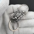 Handmade 316 Stainless Steel Keychain| Minimalist Industrial Style Metal Key Ring| Durable Gift for Men| Unique handmade gift| Free Shipping